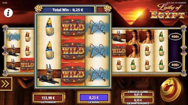 Lady of Egypt Slot Win