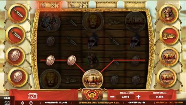 Spartacus Call To Arms Slot Win